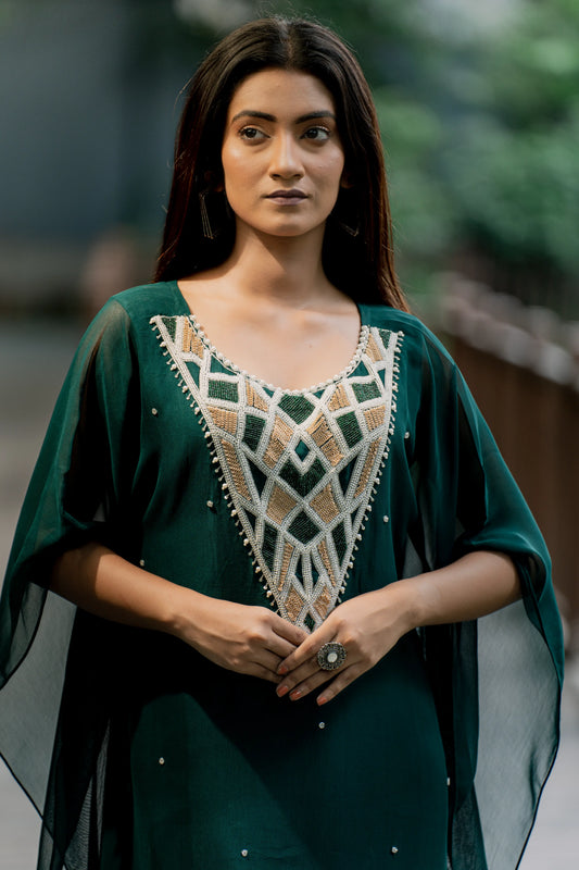 Emerald Mosaic - Long Kaftan