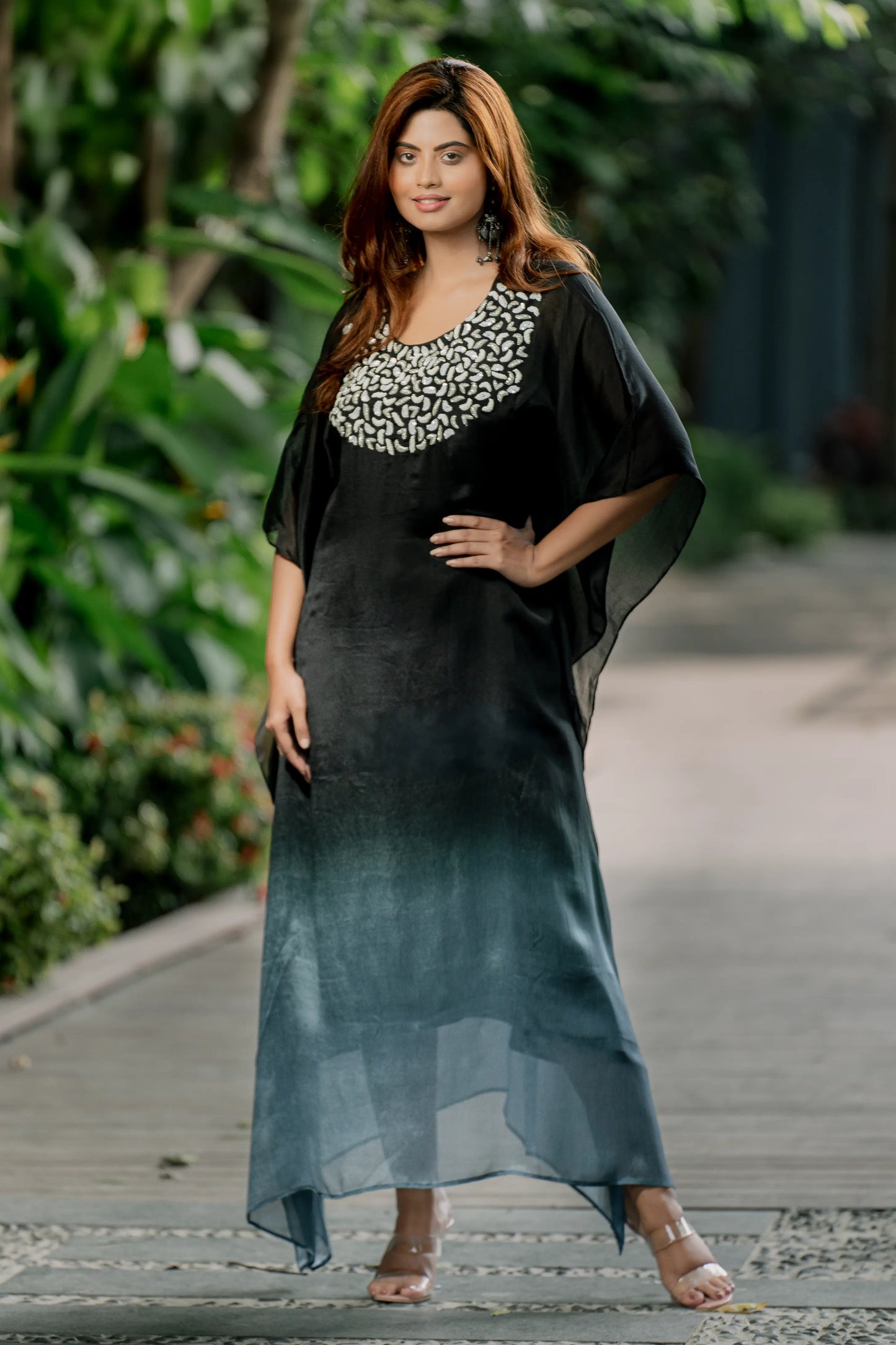 Onyx Elegance - Long Kaftan