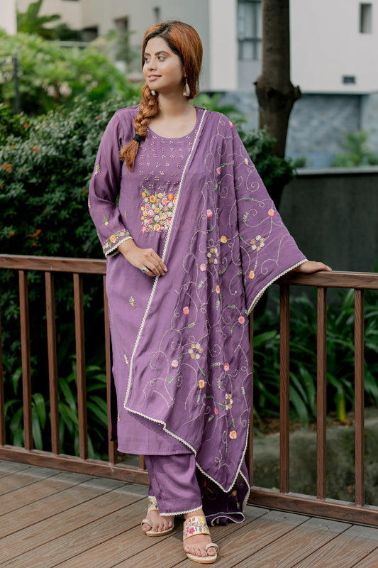 Violet Reverie - Kurta Set