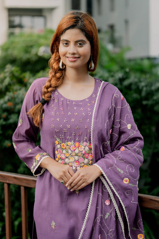 Violet Reverie - Kurta Set