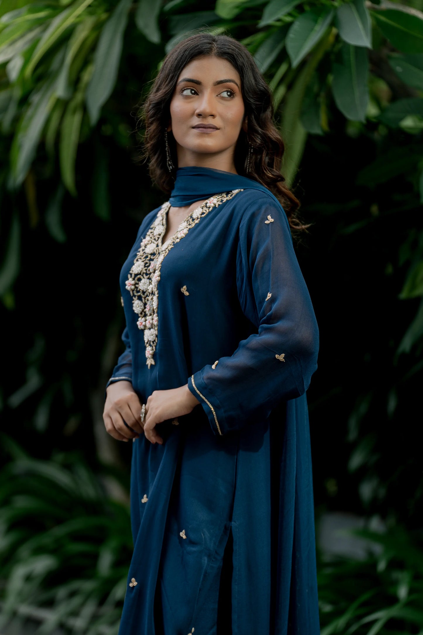 Midnight Elegance - Kurta Set