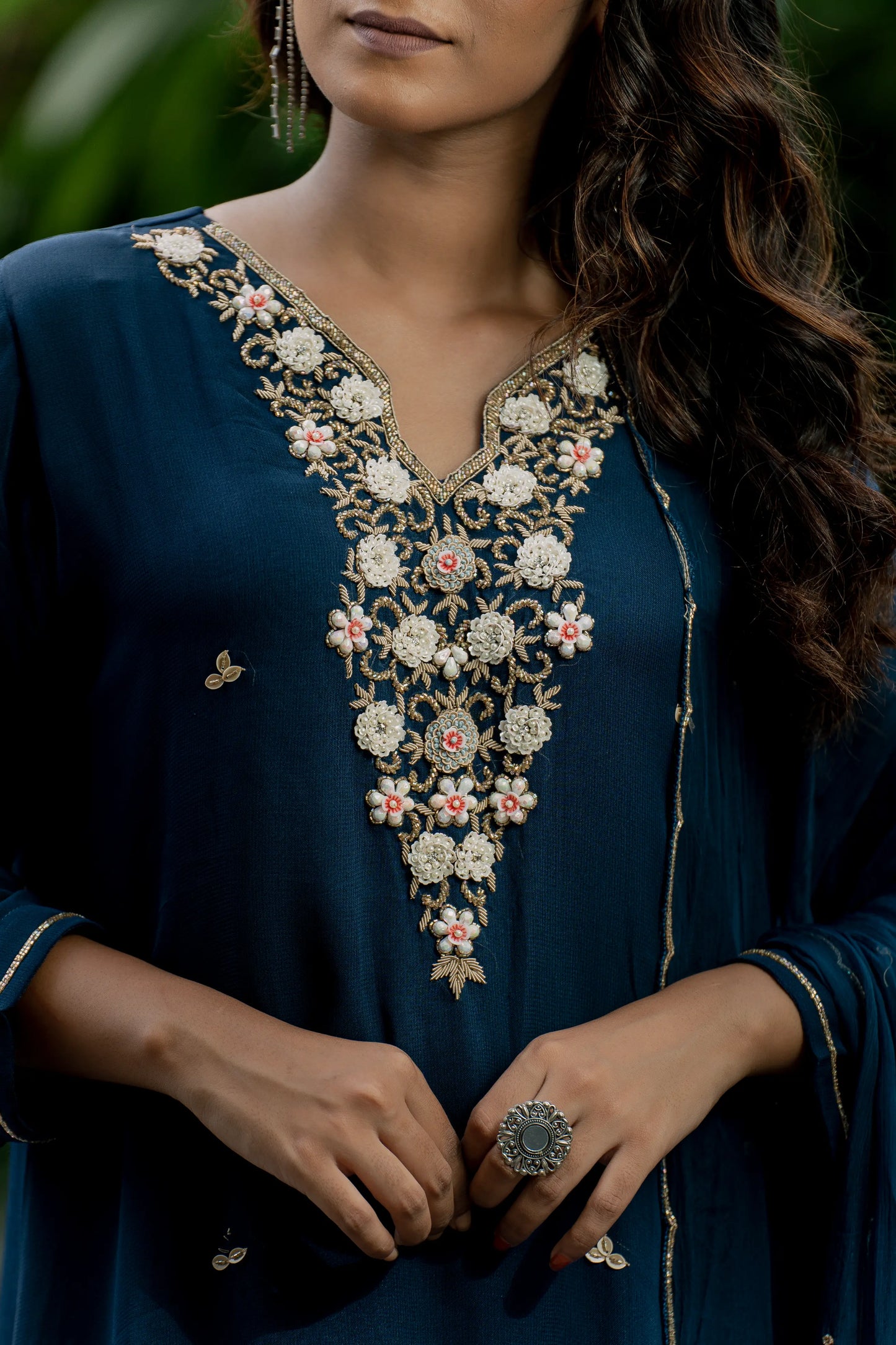 Midnight Elegance - Kurta Set