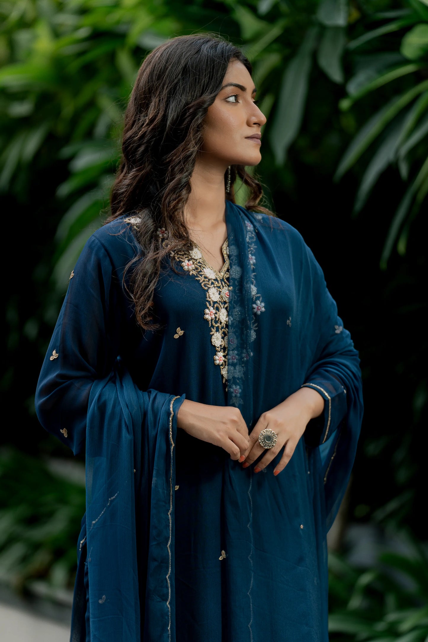 Midnight Elegance - Kurta Set