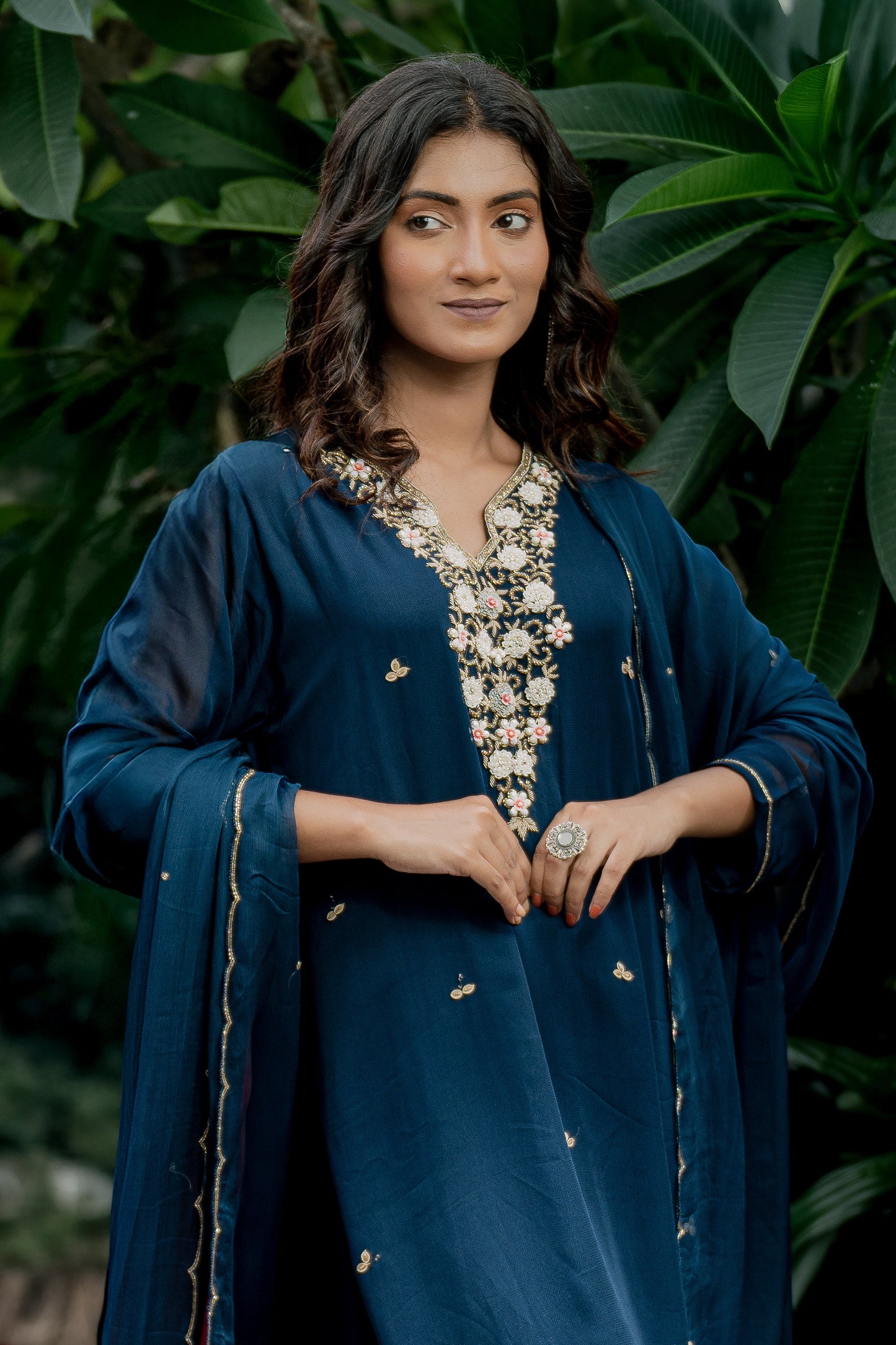Midnight Elegance - Kurta Set