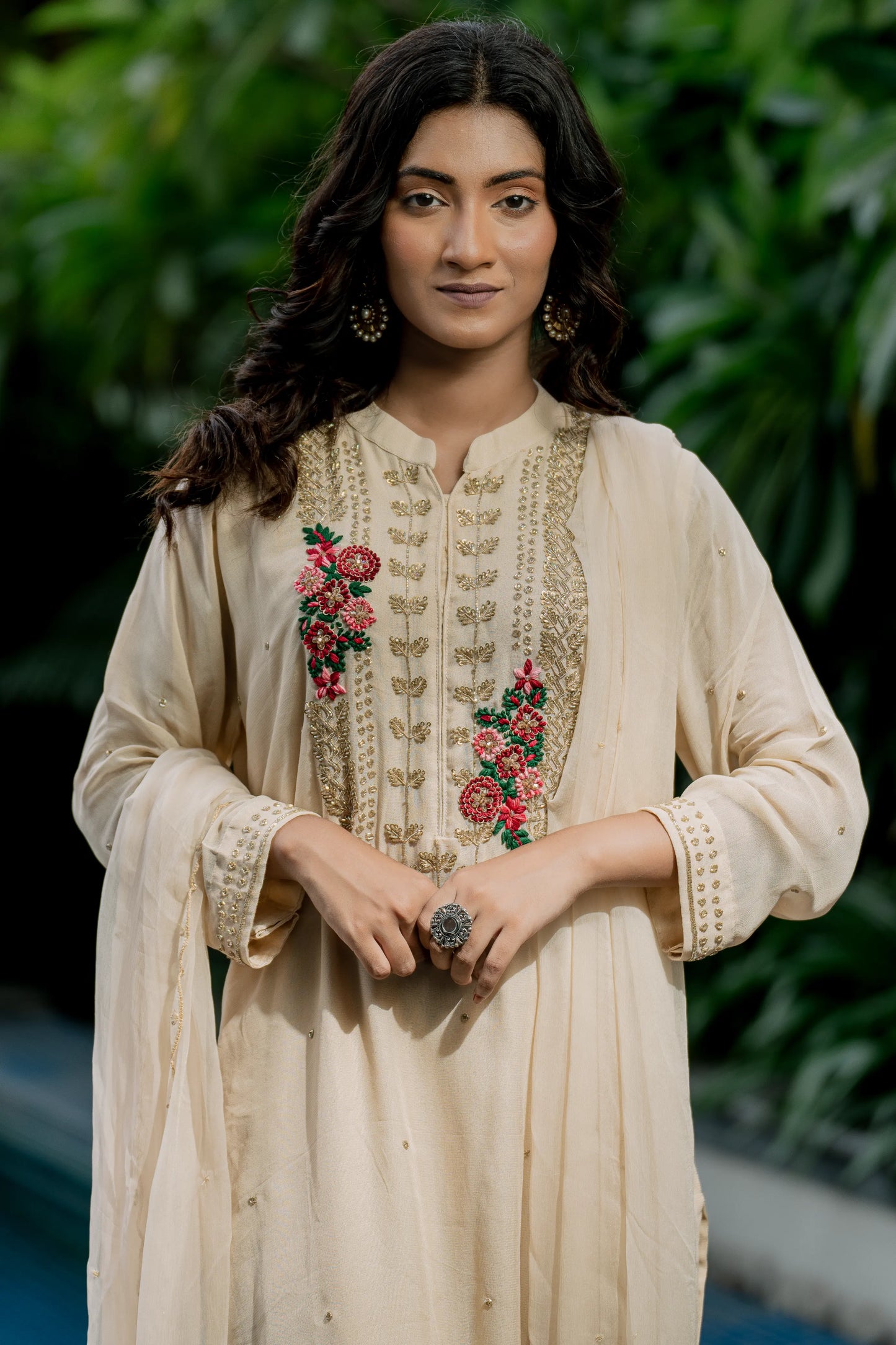 Ivory Bloom - Kurta Set