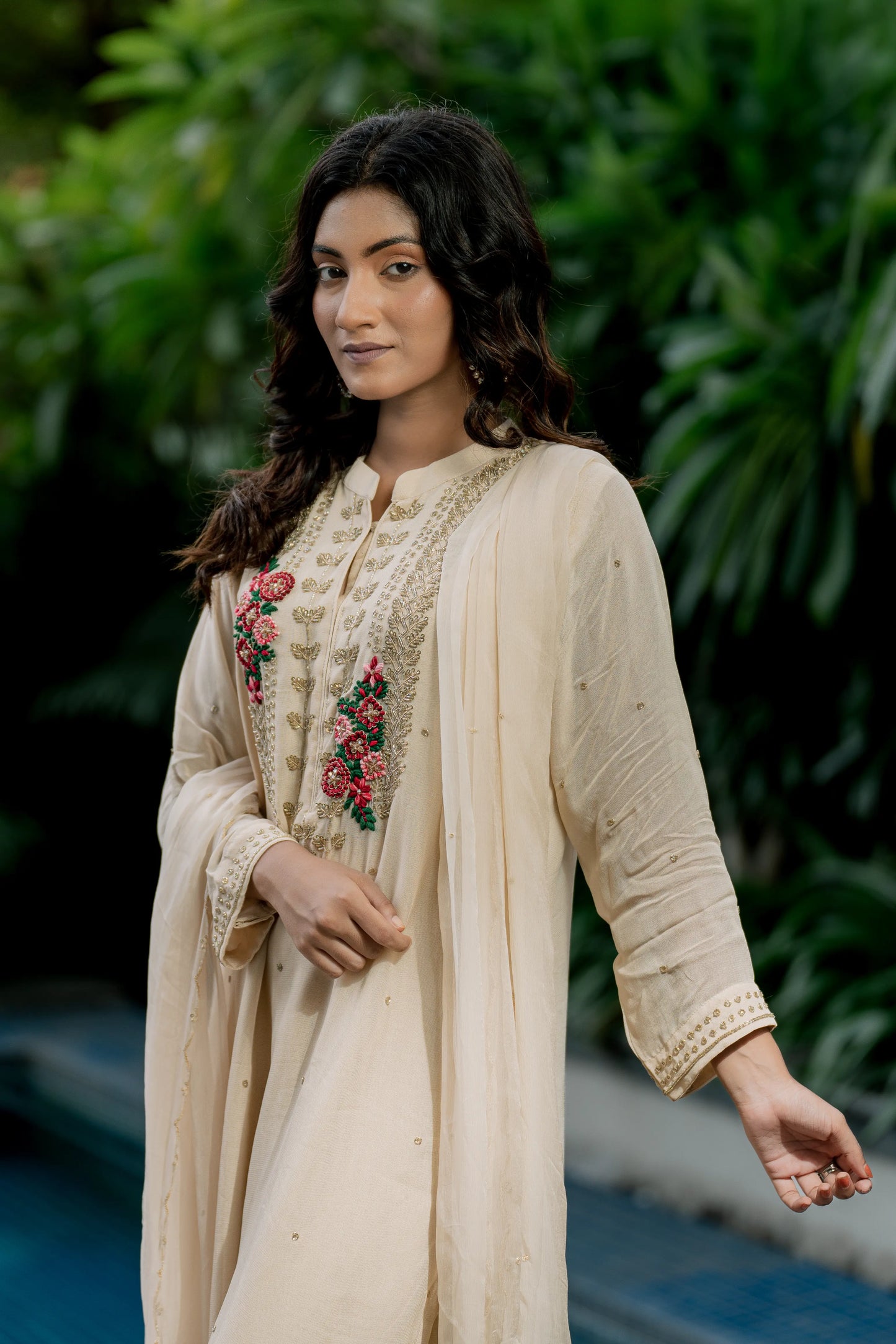 Ivory Bloom - Kurta Set
